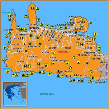 Map of Agia Roumeli Map