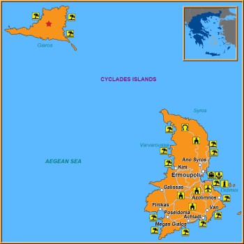 Map of Giaros Map