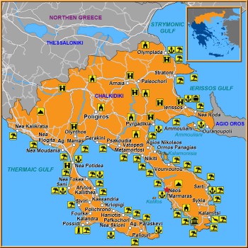 Map of Neos Marmaras Map