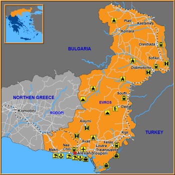 Map of Alexandroupoli Map