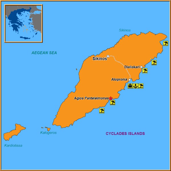 Map of Agios Panteleimonas Map