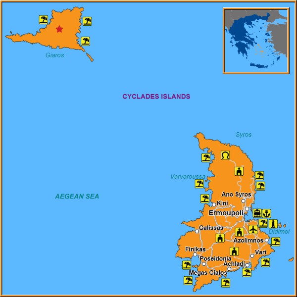 Map of Giaros Map