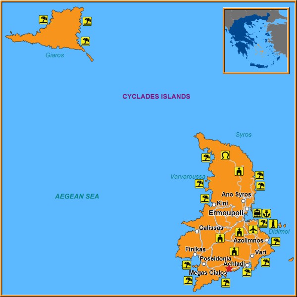 Map of Megas Gialos Map