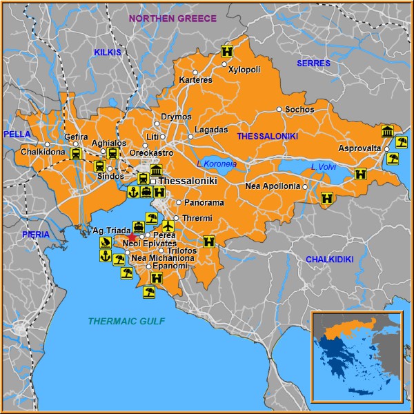 Map of Agia Triada Map