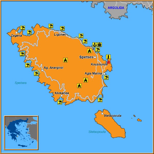 Map of Kouzounos Map