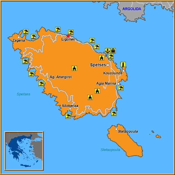 Map of Ligoneri Map