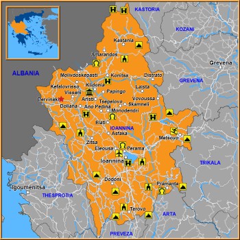 Map of Dervinaki Map