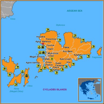 Map of Agios Stefanos Map
