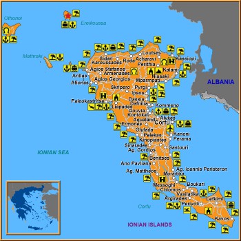 Map of Ereikoussa Map