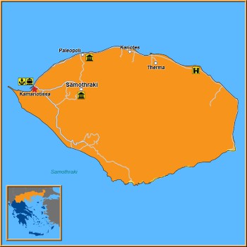 Map of Kamariotissa Map