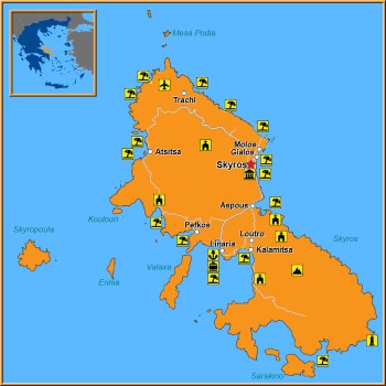 Map of Skyros Map