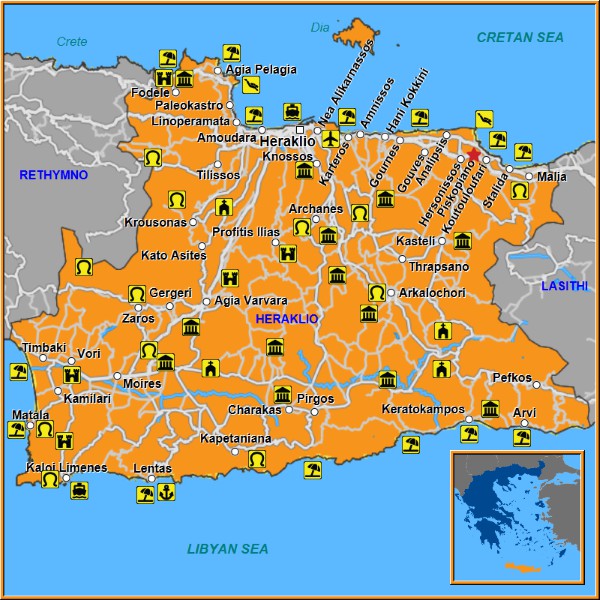 Map of Piskopiano Map
