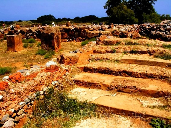 Minoan Place Ruin Greek Stairway View - Heraklio - Crete